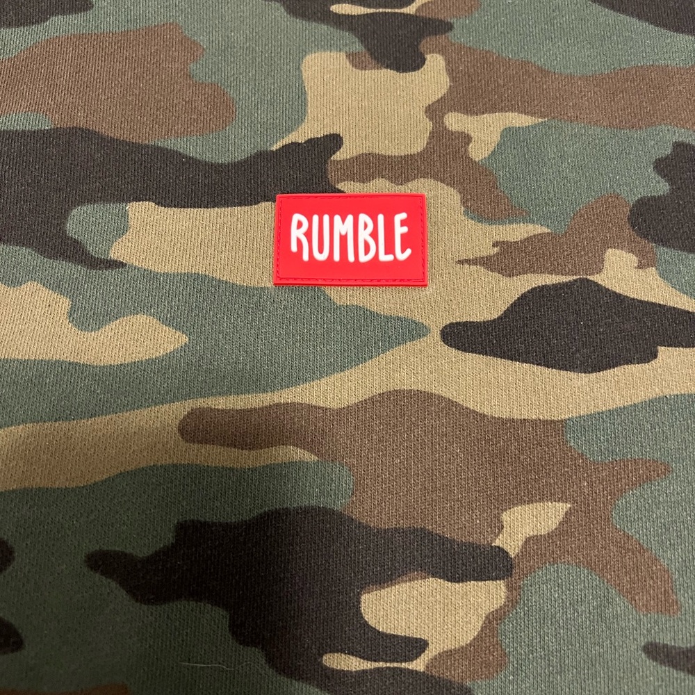 RUMBLE BOXING CAMO SWEATSHIRT SIZE SMALL
